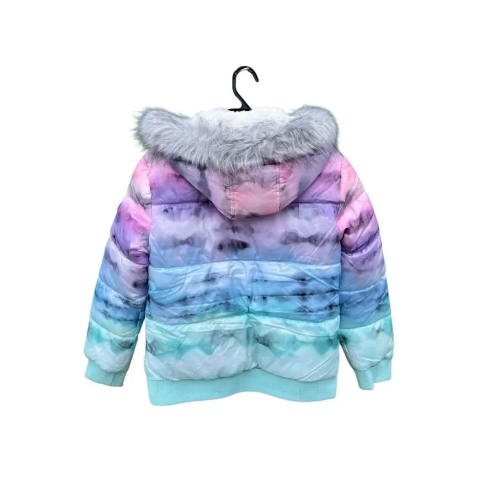 Girls Justice Matte Puffer Bomber Coat Size XL